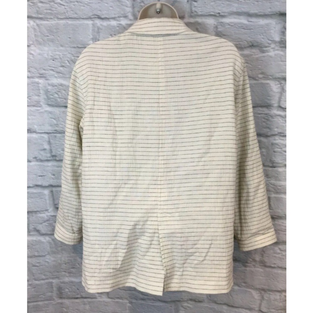Cartonnier Anthro Pinstripe BLK/WHT Blazer Jacket - Picture 4 of 8